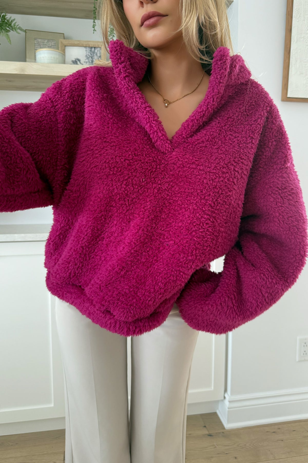 ALBA - Fuschia Sweater