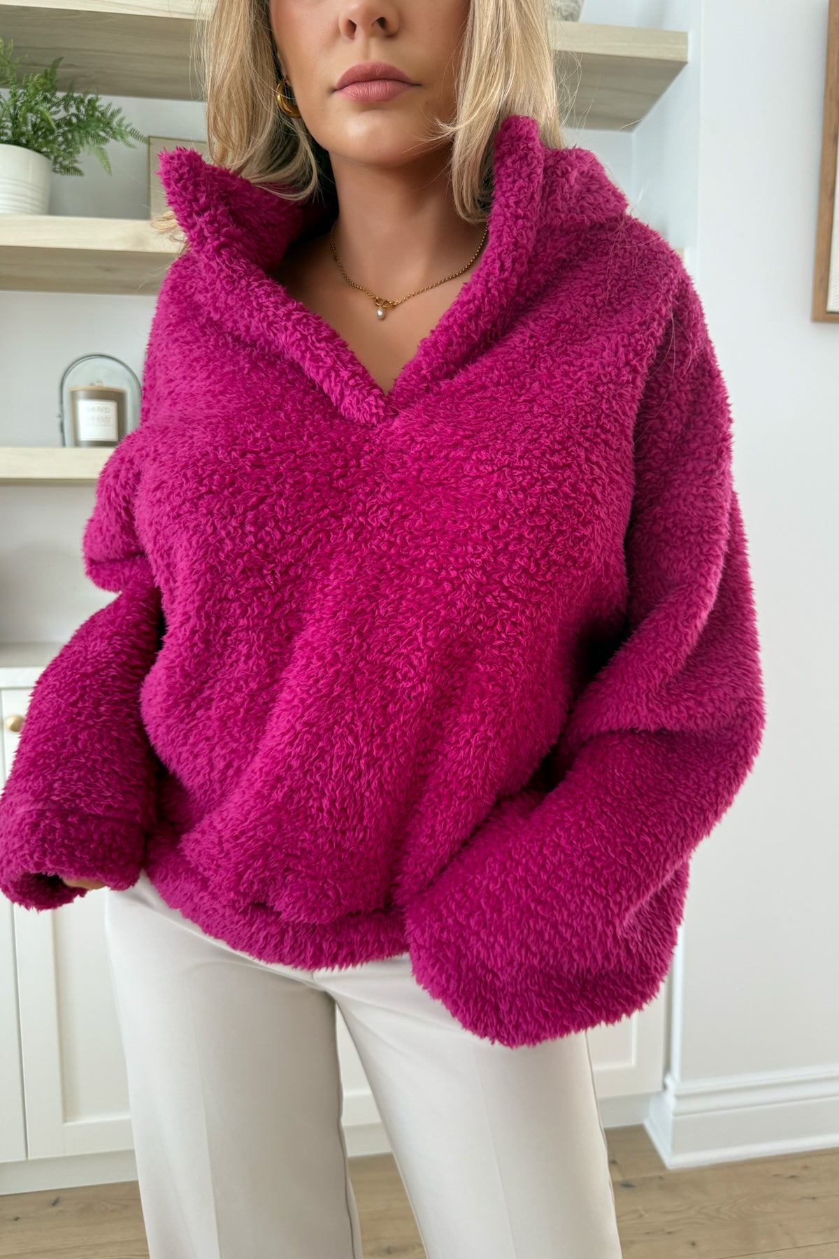 ALBA - Fuschia Sweater