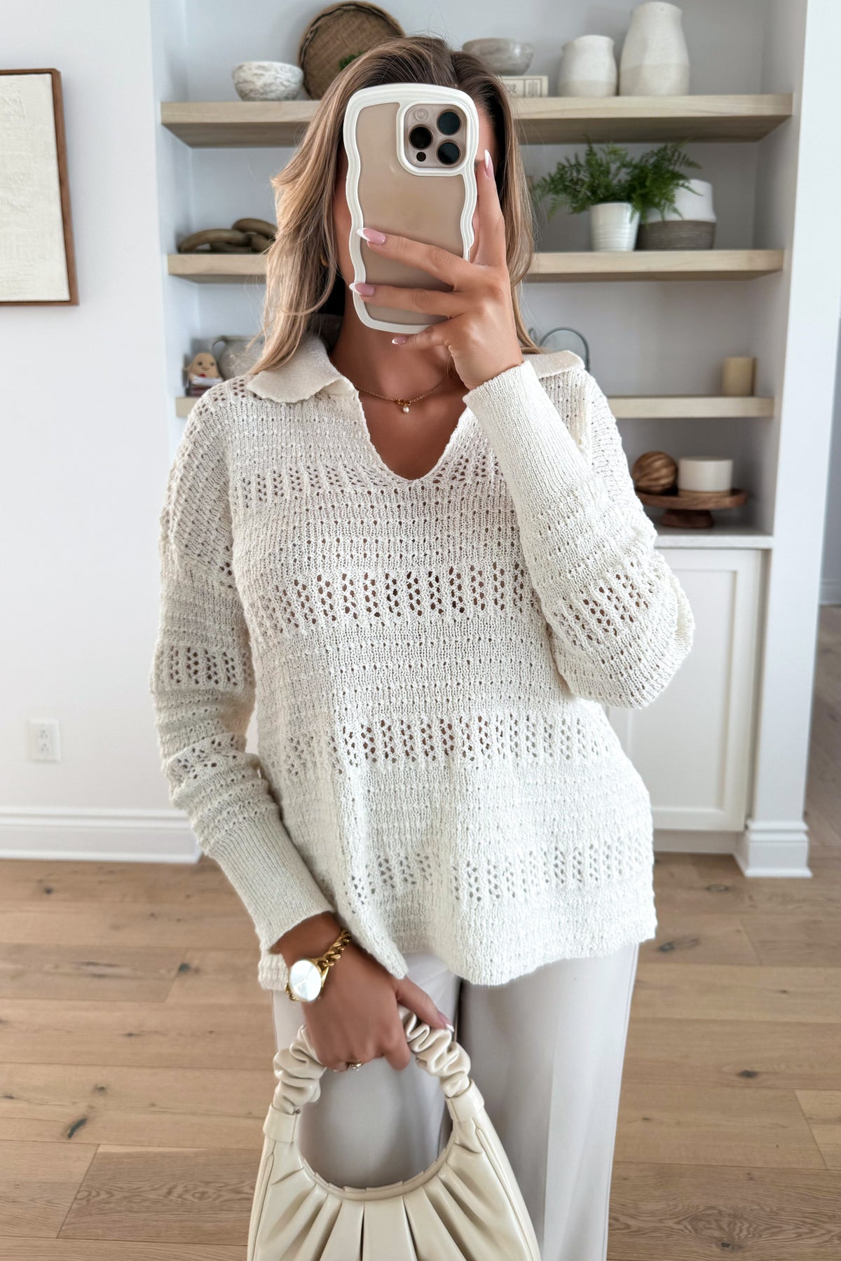 ALICE - Cream Long Sleeve Top