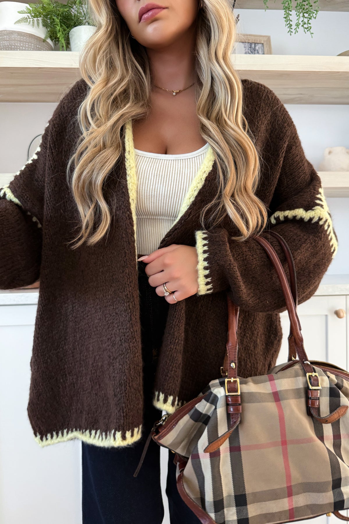 BOMBAY - Cardigan Brun