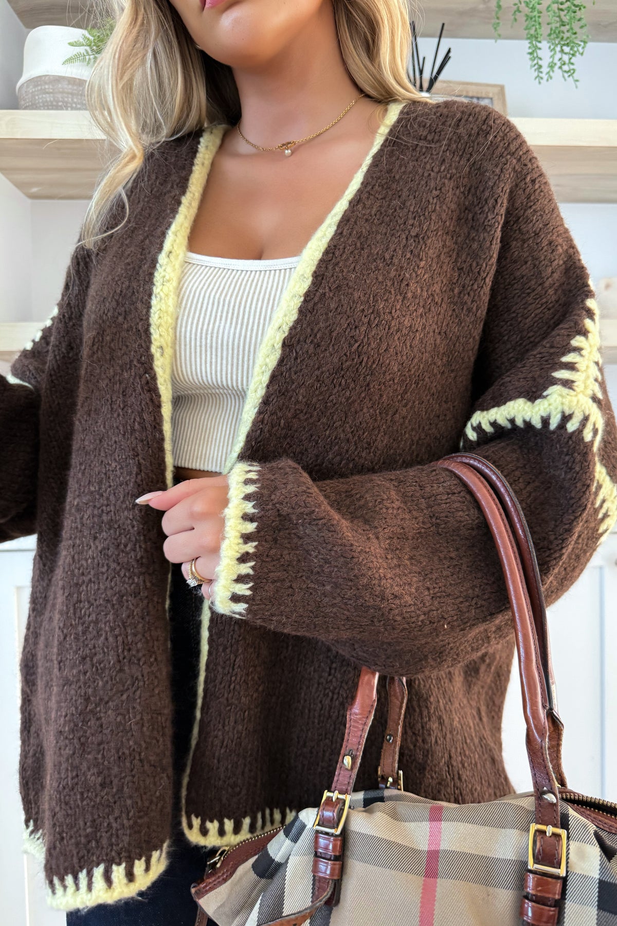 BOMBAY - Cardigan Brun