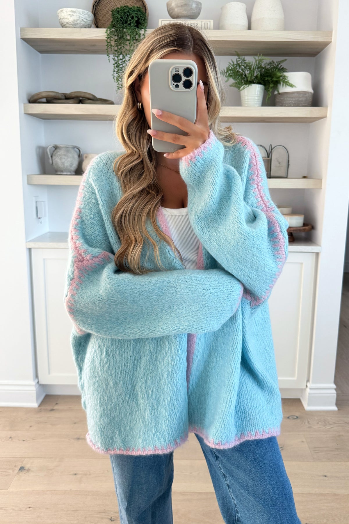 BOMBAY - Cardigan Bleu