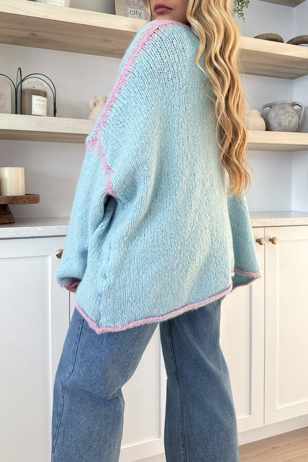 BOMBAY - Cardigan Bleu