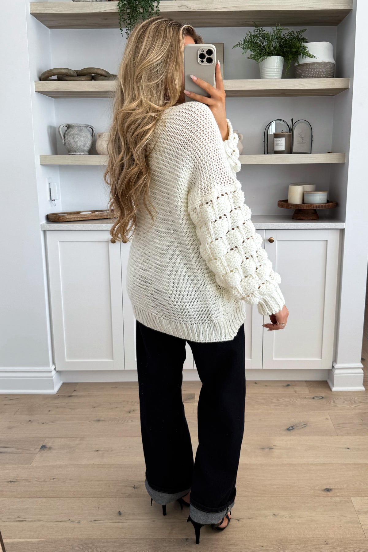 BUBBLE - Cardigan Blanc