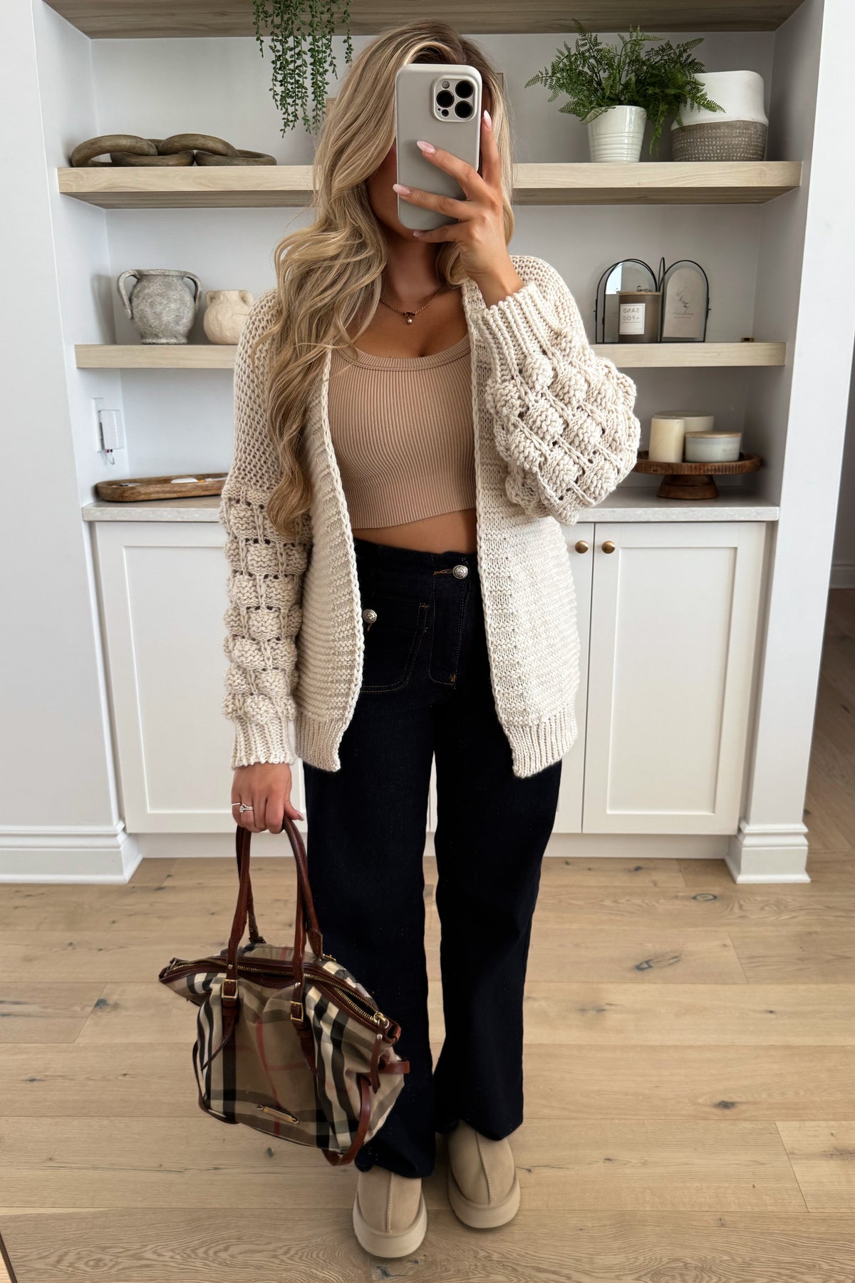 BUBBLE - Cardigan Beige
