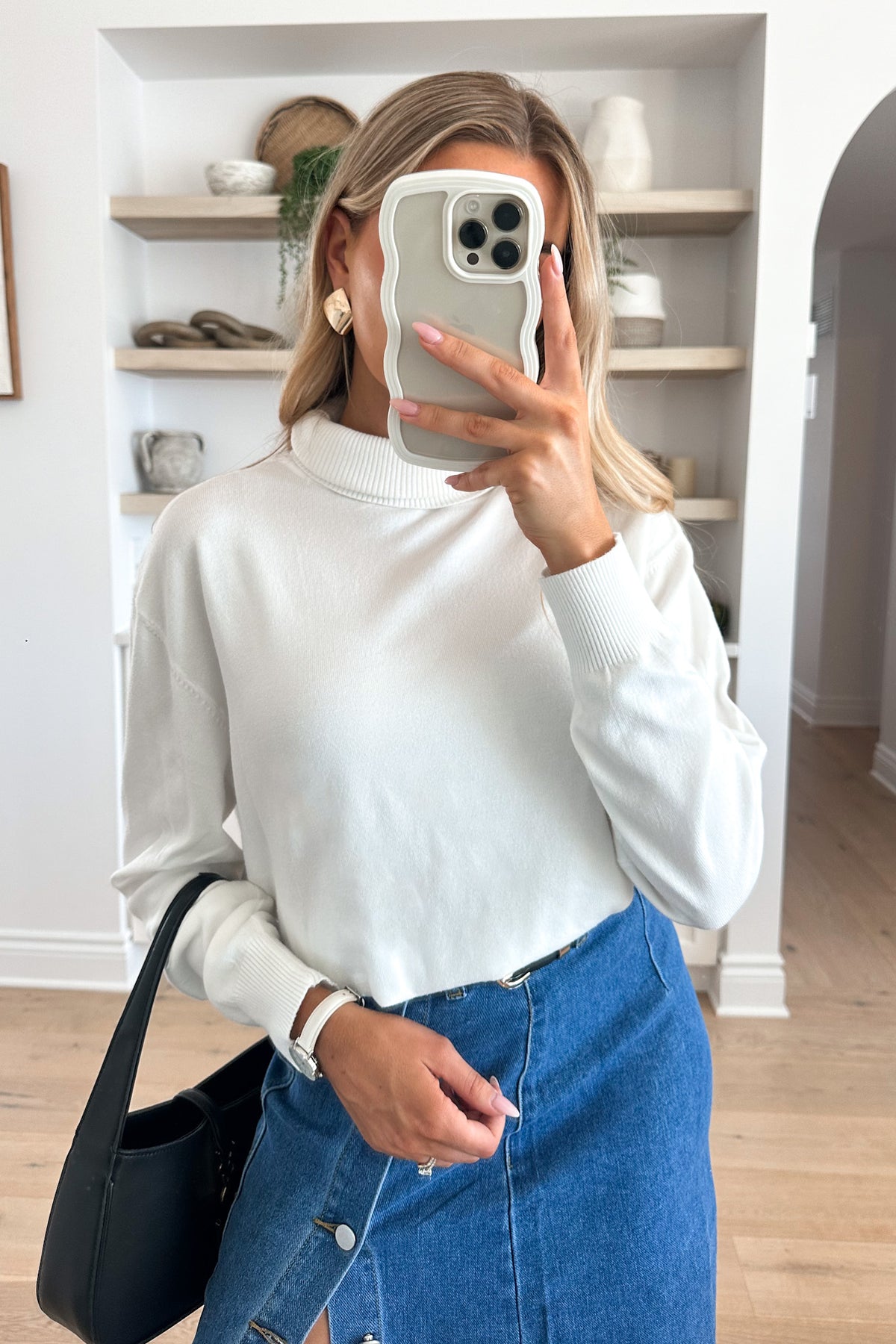 OMY - Cream Turtleneck Sweater