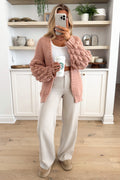 BUBBLE - Cardigan Rose