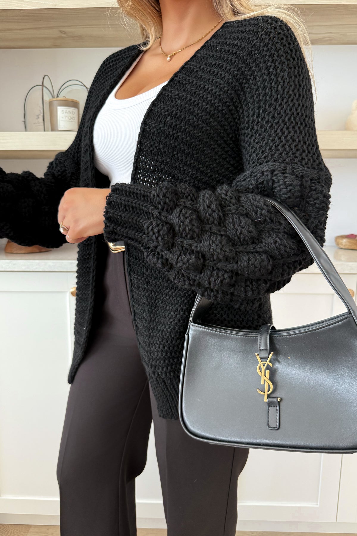 BUBBLE - Cardigan Noir