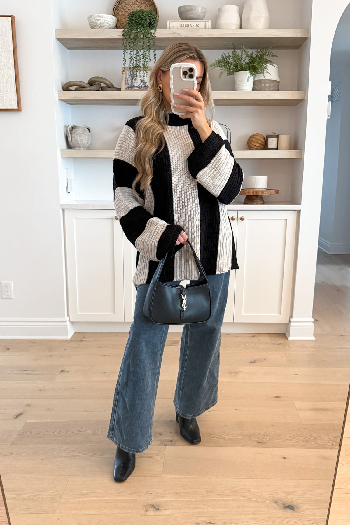 PRESS - Beige and Black Sweater