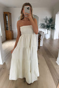BEATRICE - Robe Longue / Beige