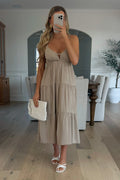 OPHELIA- Taupe Dress