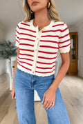 EVANS - Red T-shirt Cardigan
