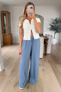 CHARLENNE - Pantalon / Bleu