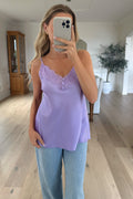 YVANA -  Purple Lace Cami