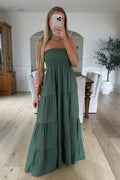 BEATRICE - Robe Longue / Kaki