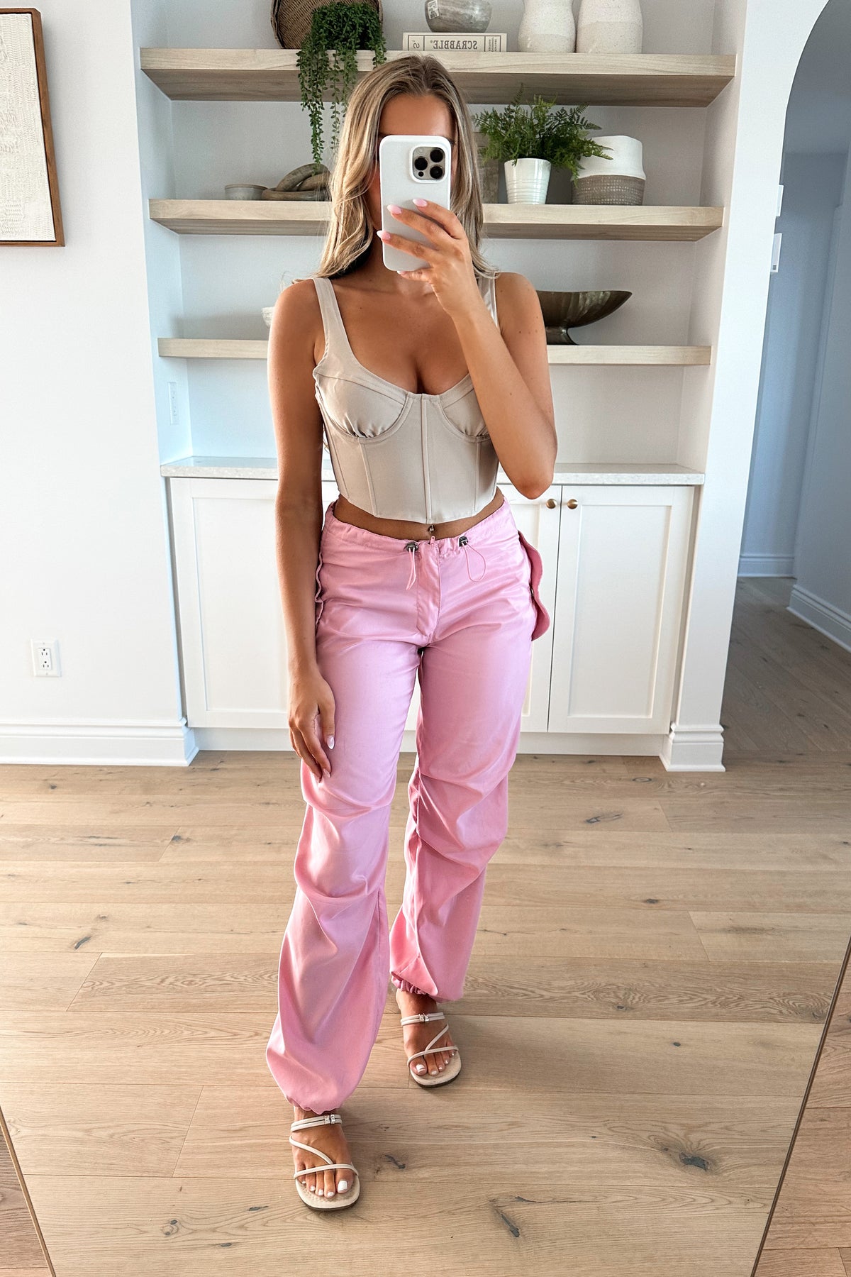 THERAPY - Pink Balloon Cargo Trousers