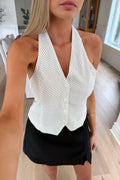 MADISON - White Polka Top