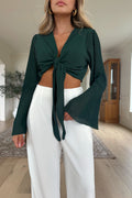 LIBBY - Green Crop Top