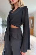LIBBY - Black Crop Top