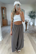 KIELA - Taupe Flowy Pants