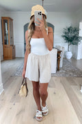 SYA - Beige Flowy Short