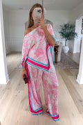 POLLY - Pink Satin Set