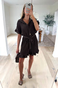 MAELLE - Brown Romper
