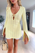 HIBISCUS - Pull en maille Jaune