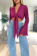 LIBBY - Purple Crop Top