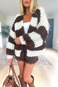 LOUNNA - Brown/White Knit Sweater