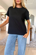 AMINA - Black T-Shirt