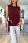 ALANIS - Burgundy Knit Top