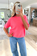 COCOCHINA - T-shirt en tricot Corail