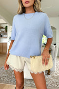 COCOCHINA - T-shirt en tricot Bleu