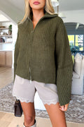 JADE - Kaki Wool Knit Sweater