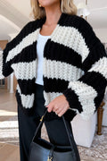 LOUNNA - Black/Cream Knit Sweater