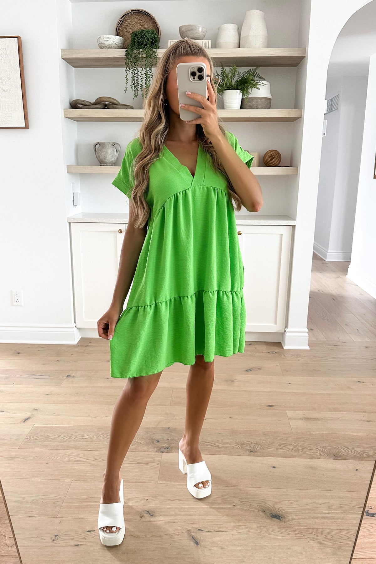 JAZEMINE - Green Apple Dress