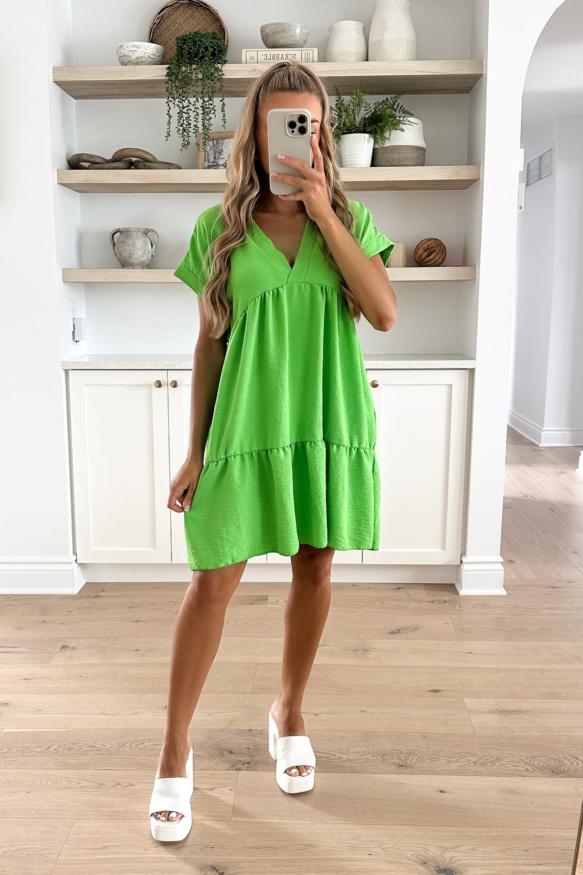 JAZEMINE - Green Apple Dress