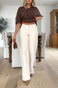 THABITA - Beige Jeans
