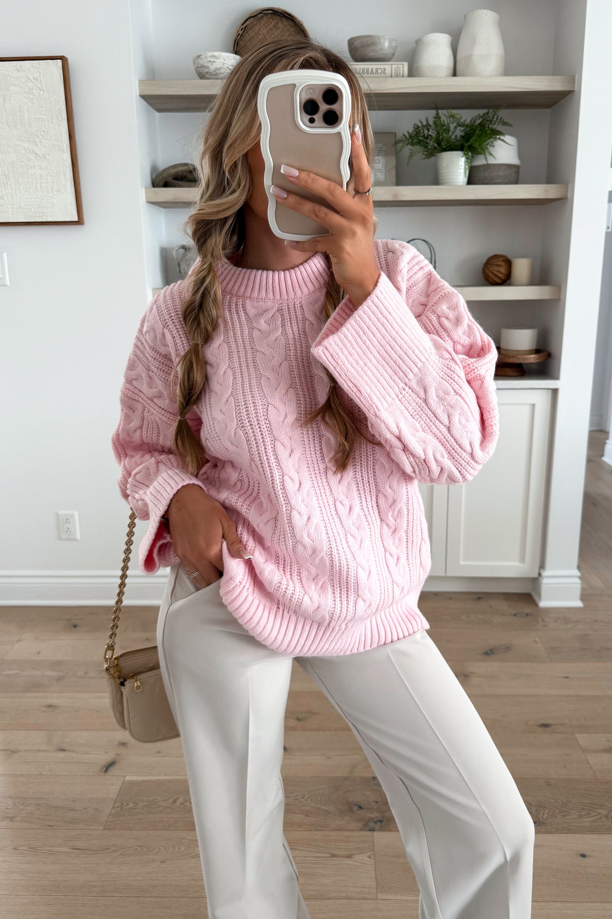 ODÉLIE - Pull Long / Rose