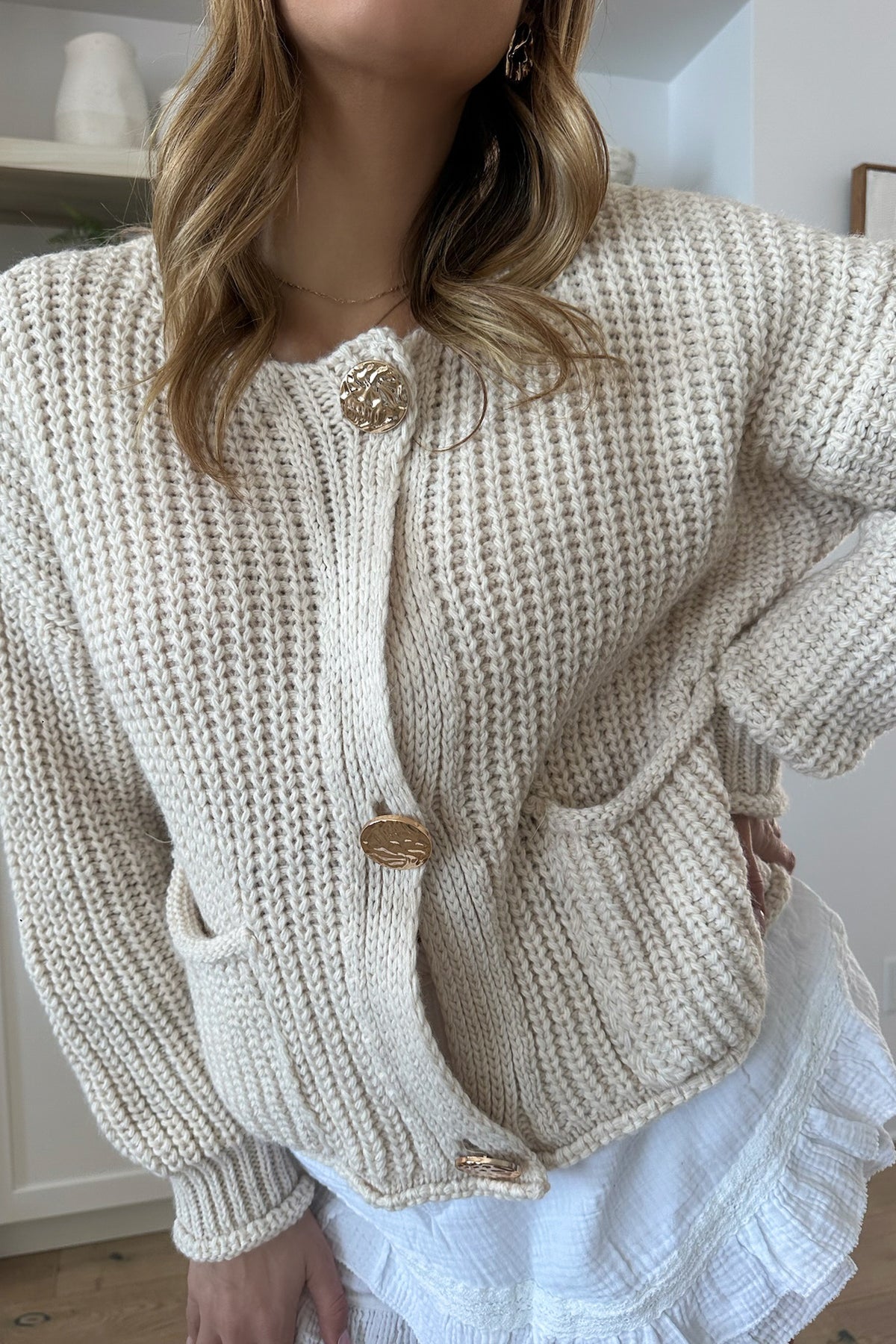 CAMILLE - Pull en Tricot / Beige