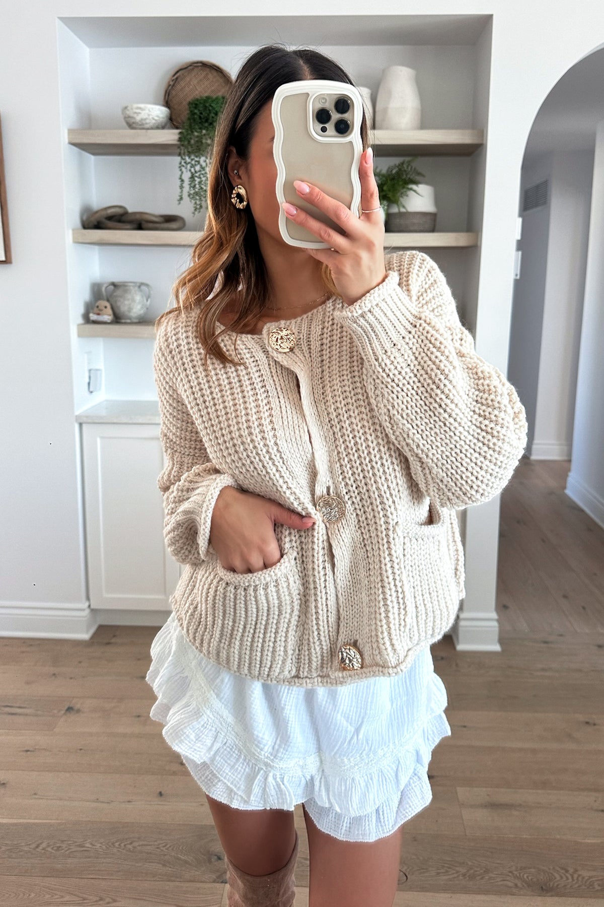 CAMILLE - Pull en Tricot / Beige