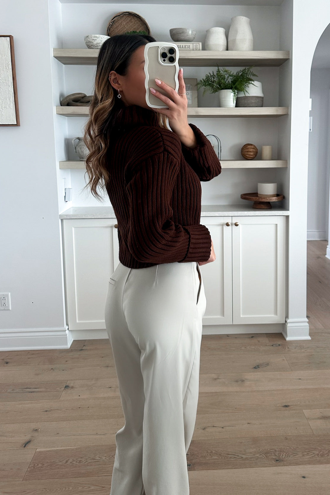 PURE - Brown Chunky Turtleneck