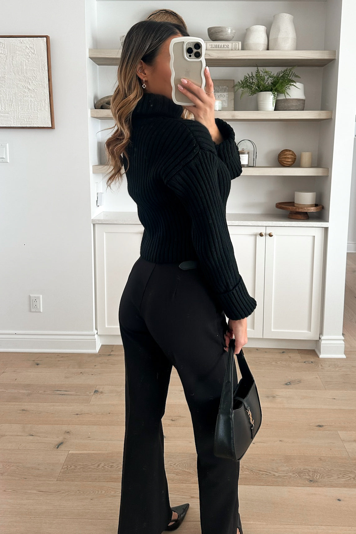 PURE - Black Chunky Turtleneck