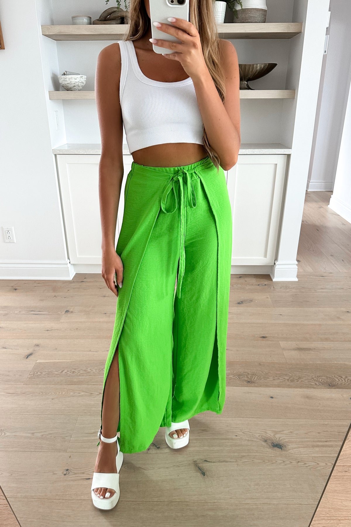 BALI - Green Wide Long Pants