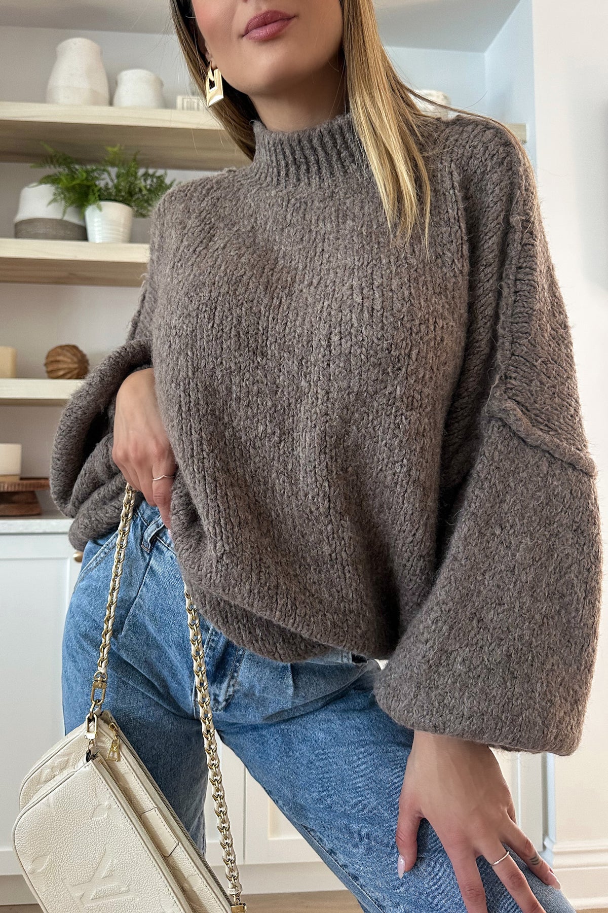 SWEETY - Brown Sweater