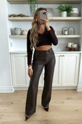 MAEVE - Pantalon Brun