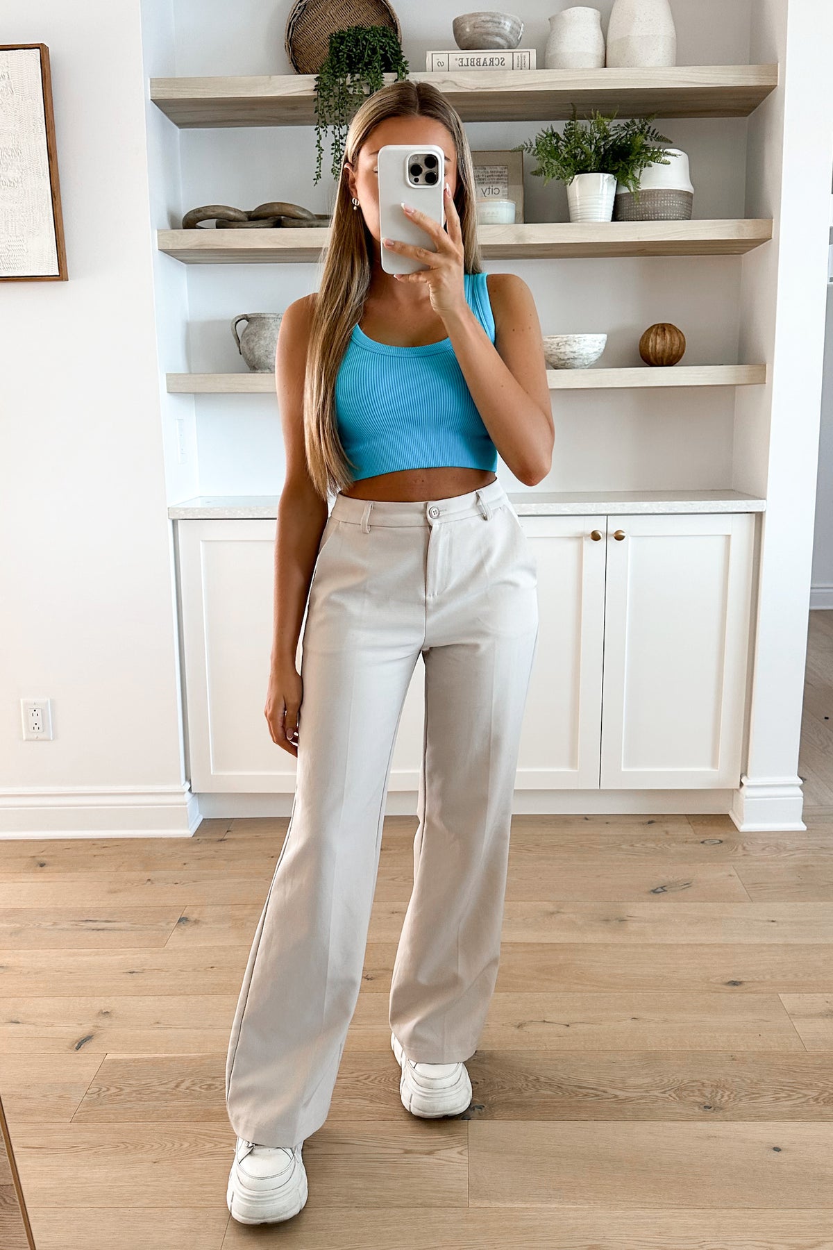 MINI - Blue Crop Top