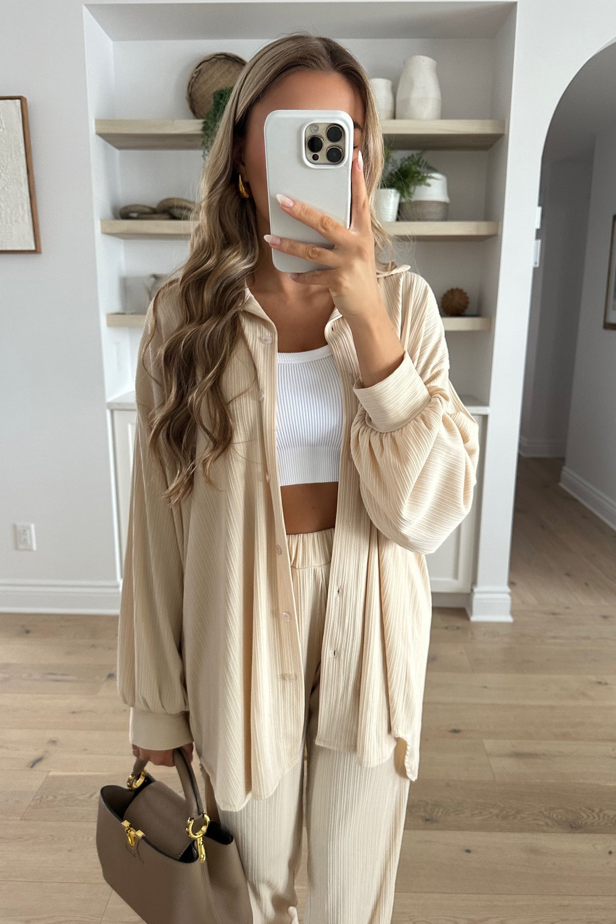 MURALE - Beige Two-Piece Set