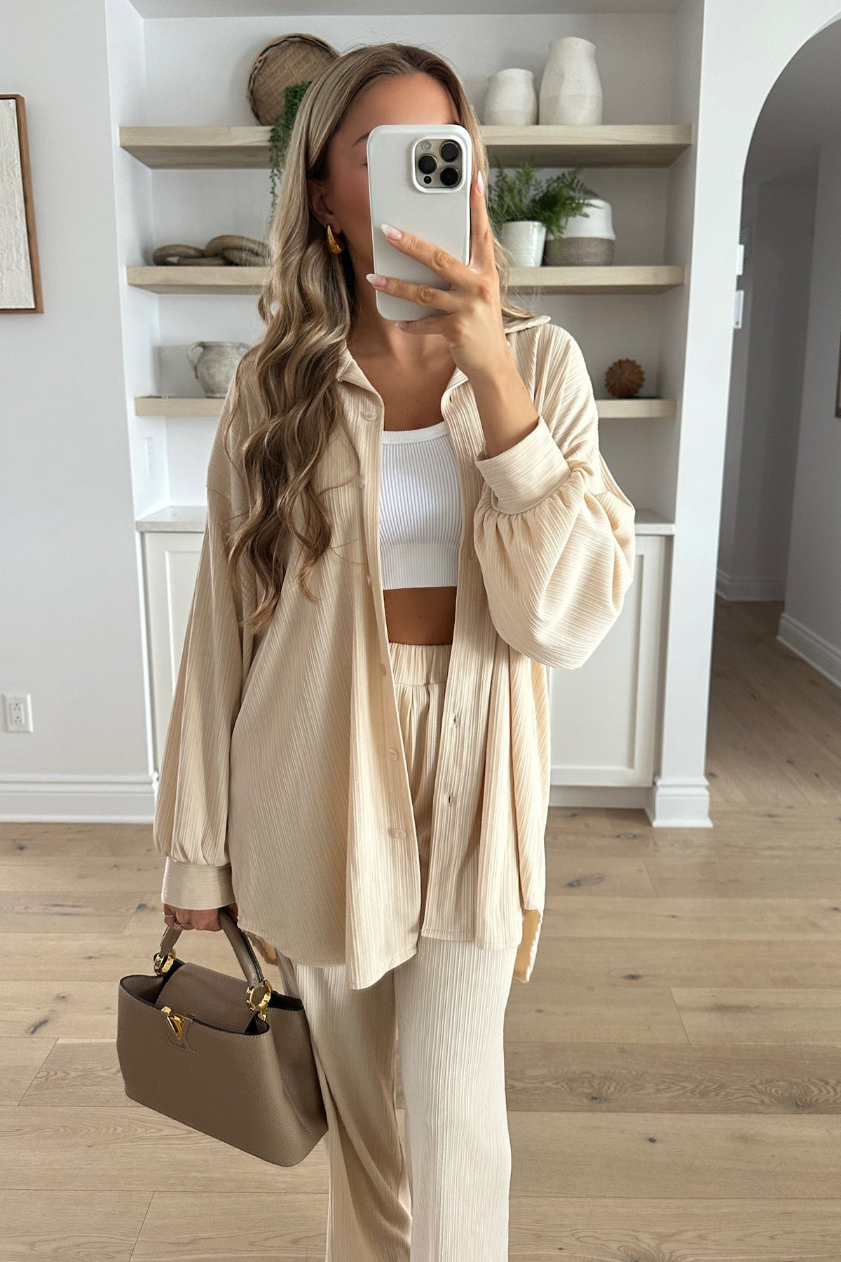 MURALE - Beige Two-Piece Set